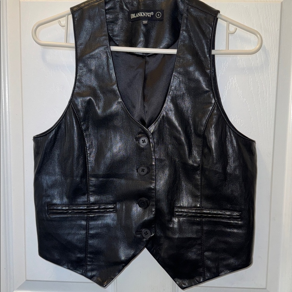 Blank NYC Women's Sleek Black Vest